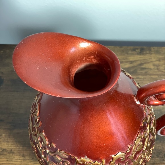 Vintage Wood Inlay & Carved Jug - Picture 1 of 4